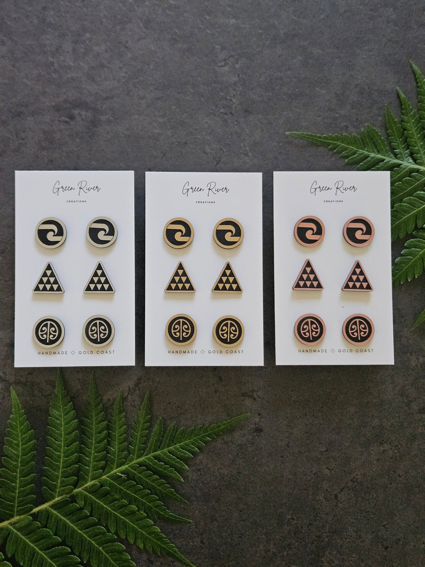 Mana Stud Pack - Silver, Gold & Rose Gold